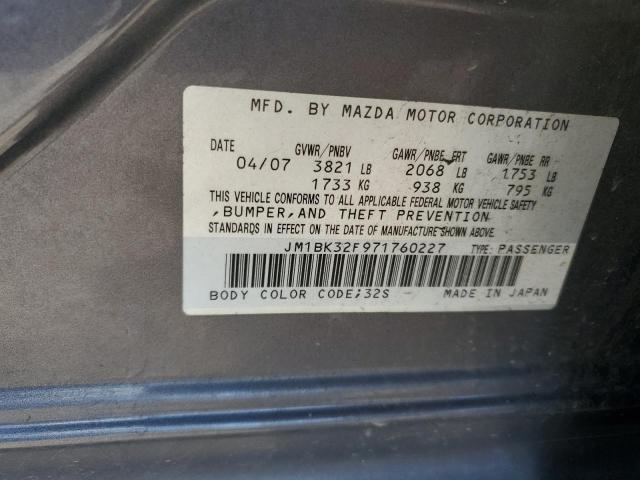 Photo 11 VIN: JM1BK32F971760227 - MAZDA 3 