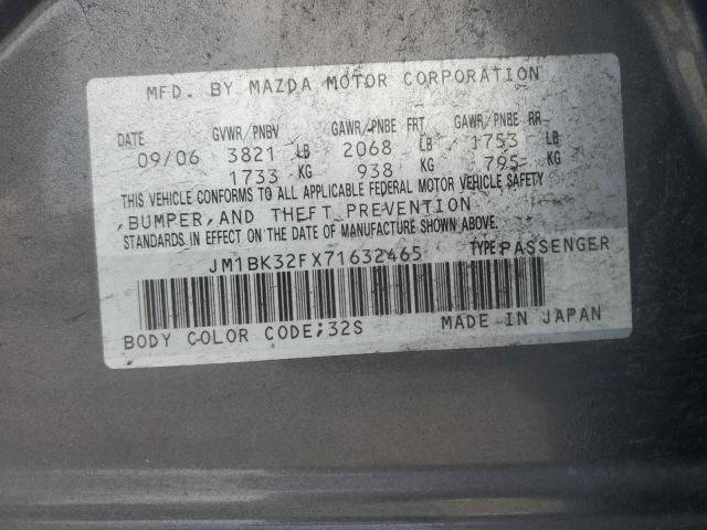 Photo 11 VIN: JM1BK32FX71632465 - MAZDA 3 I 