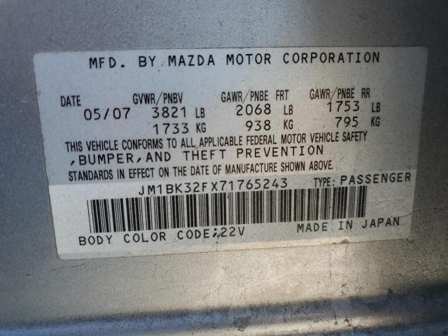 Photo 11 VIN: JM1BK32FX71765243 - MAZDA 3 