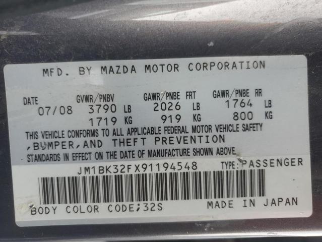 Photo 11 VIN: JM1BK32FX91194548 - MAZDA 3 