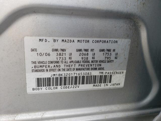 Photo 11 VIN: JM1BK32G171653083 - MAZDA 3 