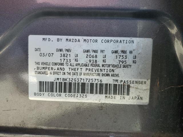 Photo 11 VIN: JM1BK32G371725756 - MAZDA 3 