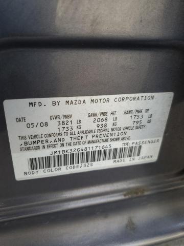 Photo 12 VIN: JM1BK32G481171645 - MAZDA 3 