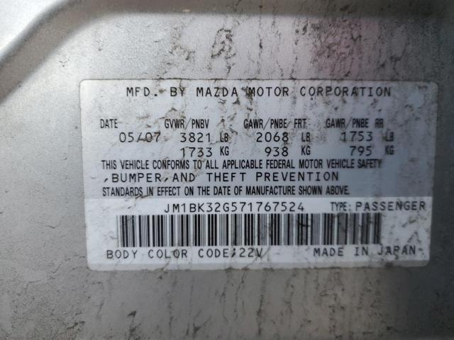 Photo 11 VIN: JM1BK32G571767524 - MAZDA 3 