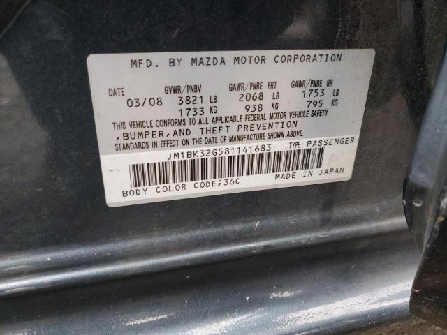 Photo 11 VIN: JM1BK32G581141683 - MAZDA 3 