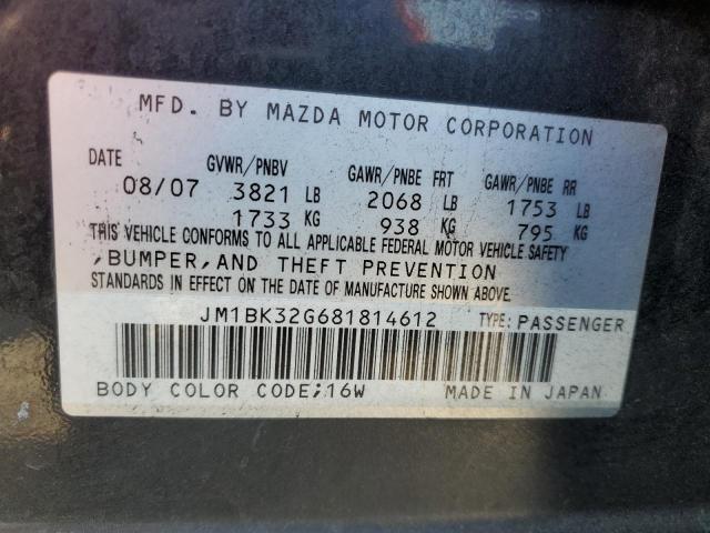 Photo 11 VIN: JM1BK32G681814612 - MAZDA 3 I 