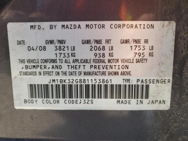 Photo 12 VIN: JM1BK32G881153861 - MAZDA 3 