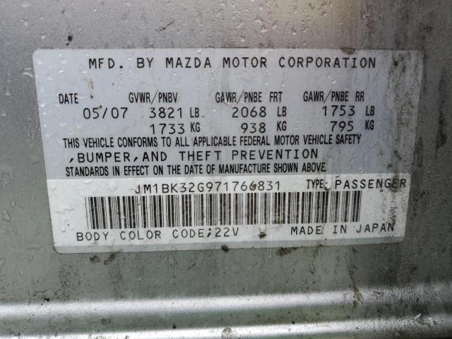 Photo 11 VIN: JM1BK32G971766831 - MAZDA 3 I 