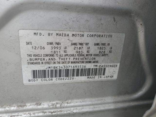 Photo 11 VIN: JM1BK343071693536 - MAZDA MAZDA3 