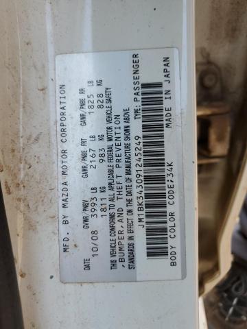 Photo 11 VIN: JM1BK343091245249 - MAZDA 3 S 