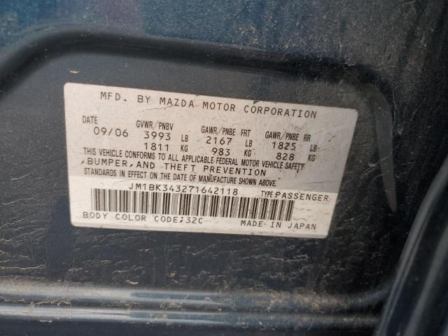 Photo 11 VIN: JM1BK343271642118 - MAZDA MAZDA3 