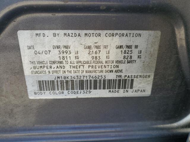 Photo 11 VIN: JM1BK343271746253 - MAZDA MAZDA3 