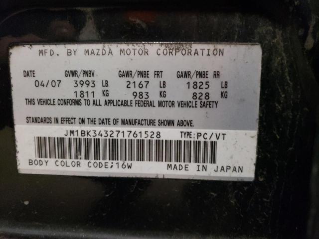 Photo 11 VIN: JM1BK343271761528 - MAZDA MAZDA3 