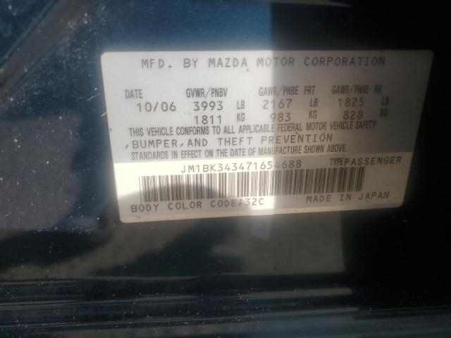 Photo 11 VIN: JM1BK343471654688 - MAZDA 3 HATCHBAC 