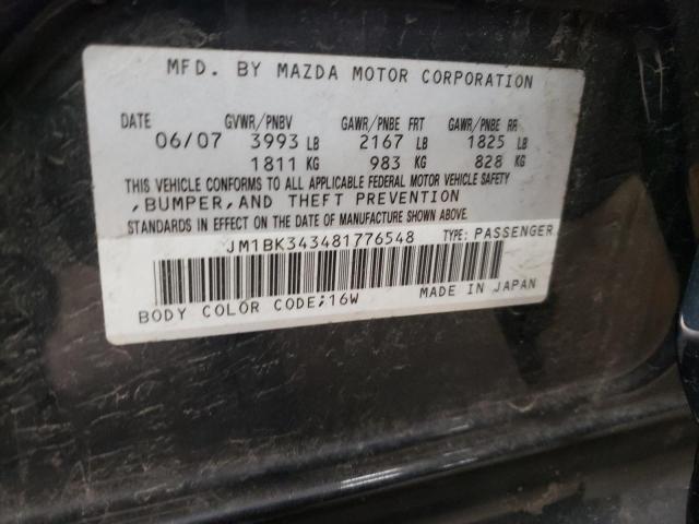 Photo 11 VIN: JM1BK343481776548 - MAZDA MAZDA3 