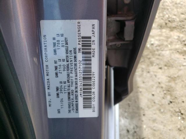 Photo 11 VIN: JM1BK343551257102 - MAZDA 3 HATCHBAC 