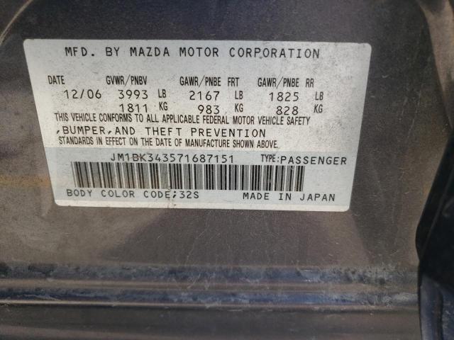 Photo 11 VIN: JM1BK343571687151 - MAZDA 3 HATCHBAC 