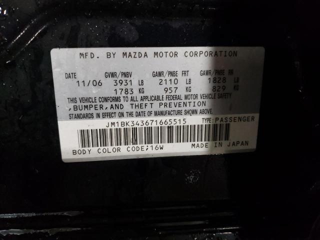 Photo 11 VIN: JM1BK343671665515 - MAZDA MAZDA3 