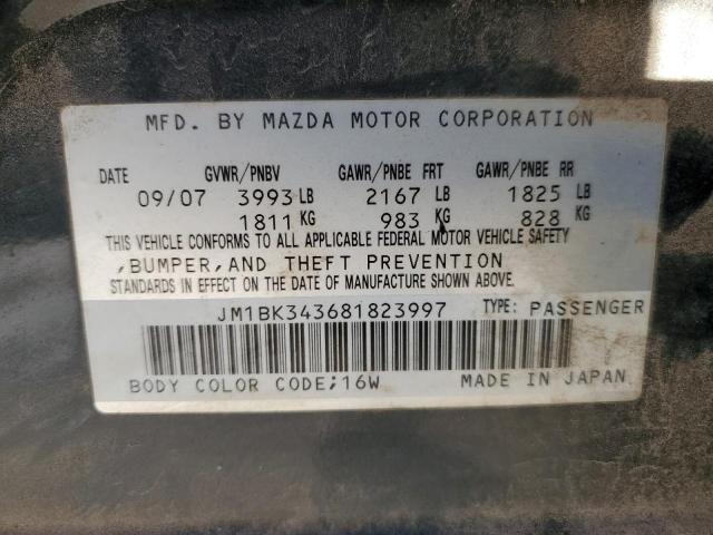 Photo 11 VIN: JM1BK343681823997 - MAZDA MAZDA3 