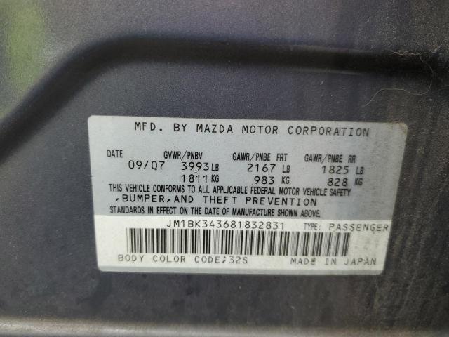 Photo 11 VIN: JM1BK343681832831 - MAZDA MAZDA3 