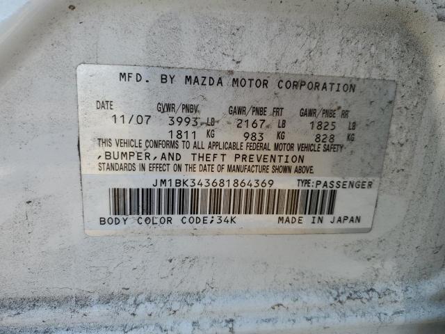 Photo 11 VIN: JM1BK343681864369 - MAZDA MAZDA3 