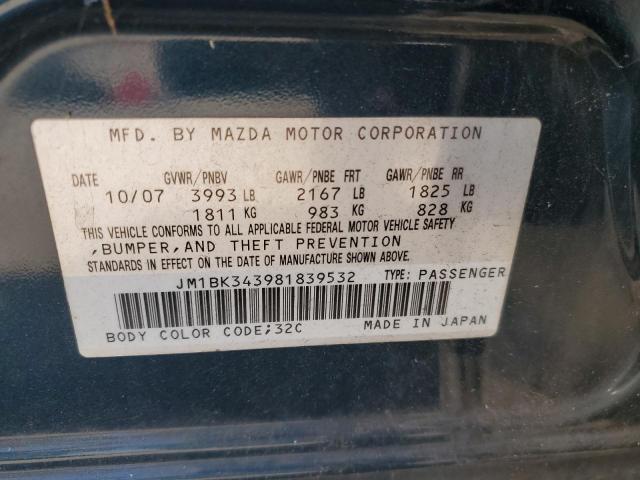 Photo 11 VIN: JM1BK343981839532 - MAZDA MAZDA3 