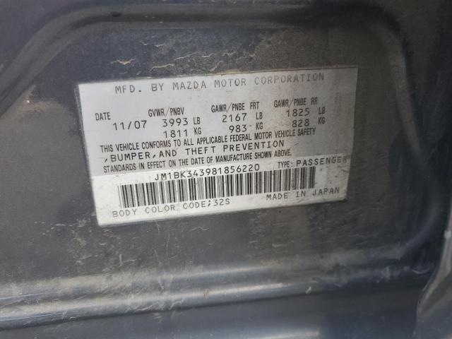 Photo 11 VIN: JM1BK343981856220 - MAZDA 3 HATCHBAC 