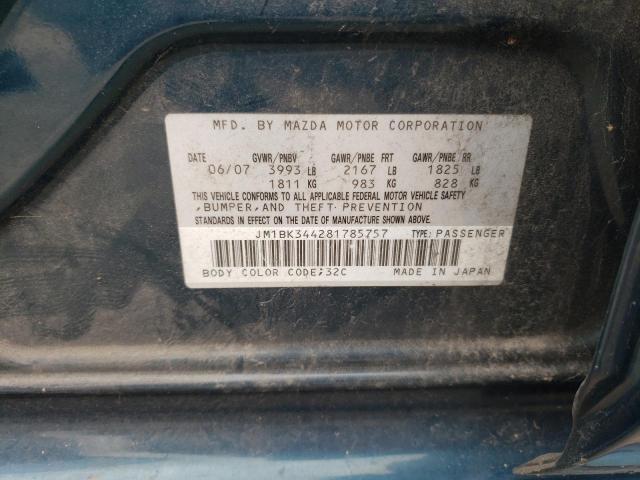 Photo 11 VIN: JM1BK344281785757 - MAZDA 3 HATCHBAC 