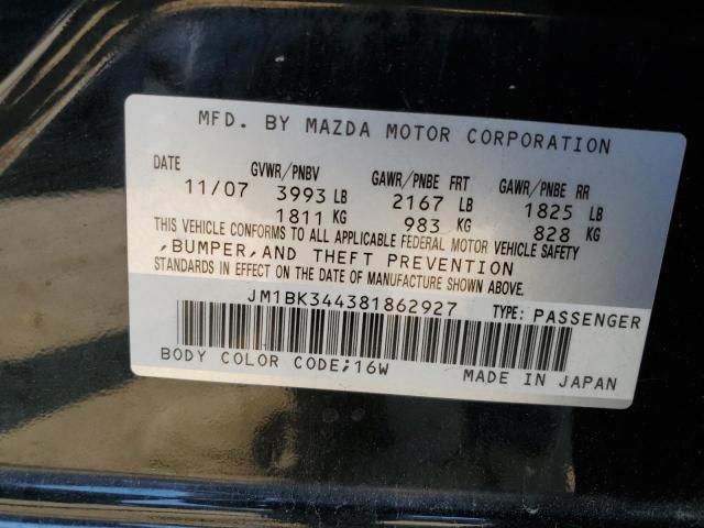 Photo 11 VIN: JM1BK344381862927 - MAZDA MAZDA3 