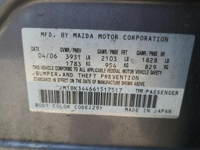 Photo 13 VIN: JM1BK344661517517 - MAZDA 3 HATCHBAC 