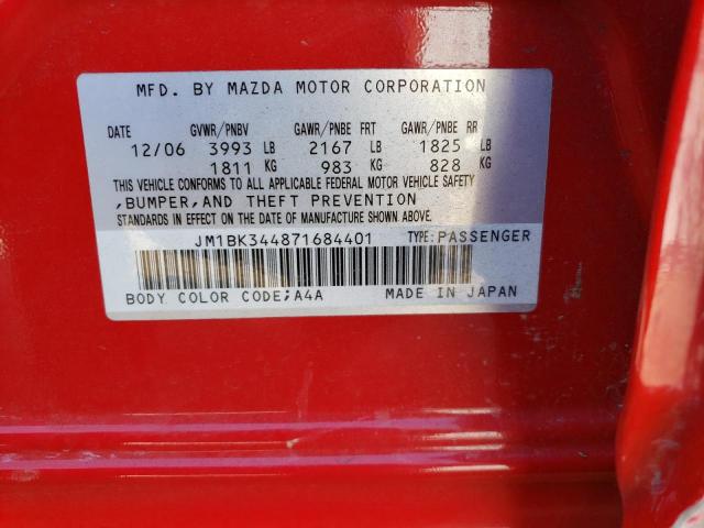 Photo 11 VIN: JM1BK344871684401 - MAZDA 3 HATCHBAC 