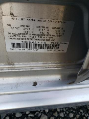 Photo 11 VIN: JM1BK344881812136 - MAZDA MAZDA3 