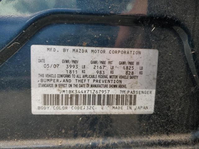 Photo 11 VIN: JM1BK344X71767957 - MAZDA 3 HATCHBAC 