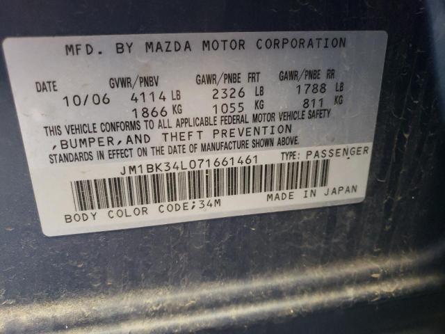 Photo 12 VIN: JM1BK34L071661461 - MAZDA SPEED 3 