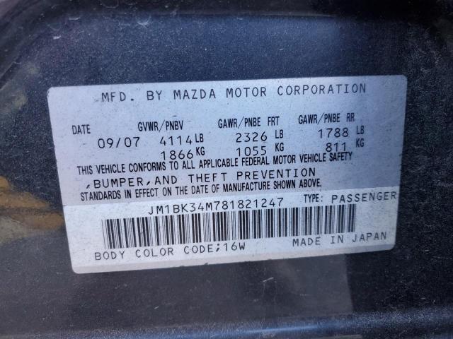 Photo 12 VIN: JM1BK34M781821247 - MAZDA ALL OTHER 