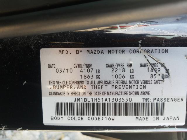 Photo 9 VIN: JM1BL1H51A1303550 - MAZDA 3 S 