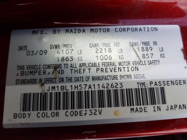 Photo 9 VIN: JM1BL1H57A1142623 - MAZDA 3 S 