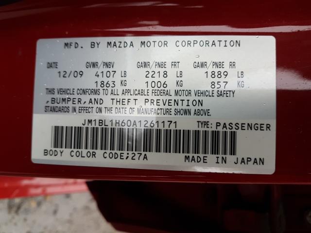 Photo 9 VIN: JM1BL1H60A1261171 - MAZDA 3 S 