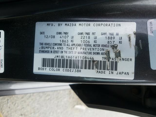 Photo 9 VIN: JM1BL1H61A1108444 - MAZDA 3 S 