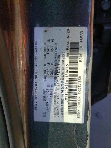 Photo 12 VIN: JM1BL1H61A1150676 - MAZDA 3 S 