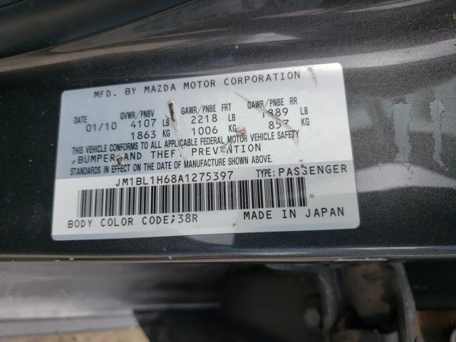 Photo 9 VIN: JM1BL1H68A1275397 - MAZDA 3 S 