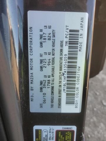 Photo 11 VIN: JM1BL1HF0A1354059 - MAZDA 3 I 