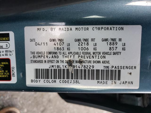 Photo 9 VIN: JM1BL1K53B1478229 - MAZDA 3 S 