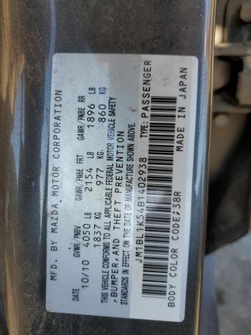 Photo 11 VIN: JM1BL1K54B1402938 - MAZDA 3 S 