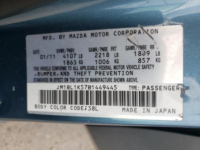 Photo 9 VIN: JM1BL1K57B1449445 - MAZDA 3 S 