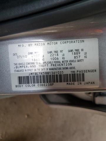 Photo 11 VIN: JM1BL1K58B1361035 - MAZDA MAZDA3 