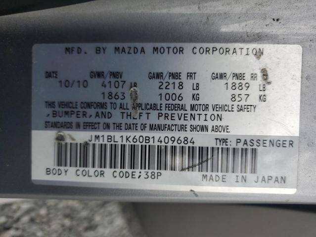 Photo 11 VIN: JM1BL1K60B1409684 - MAZDA 3 S 