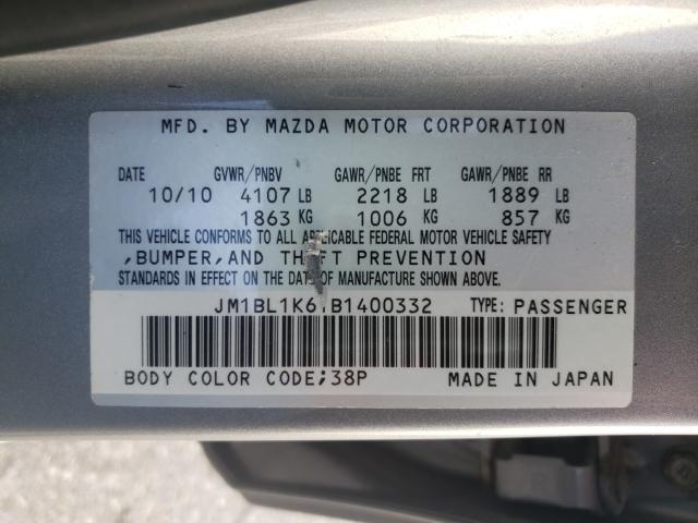 Photo 9 VIN: JM1BL1K61B1400332 - MAZDA 3 S 