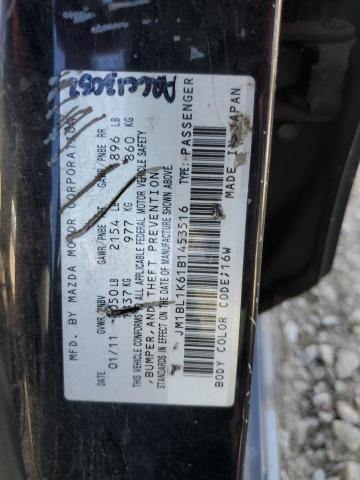 Photo 11 VIN: JM1BL1K61B1453516 - MAZDA MAZDA3 