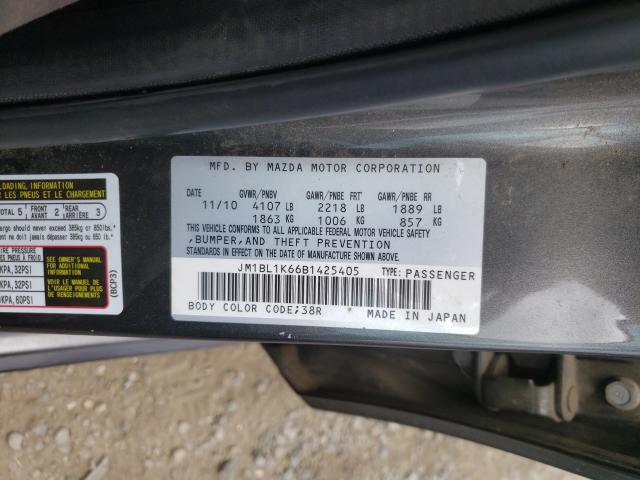 Photo 9 VIN: JM1BL1K66B1425405 - MAZDA 3 S 